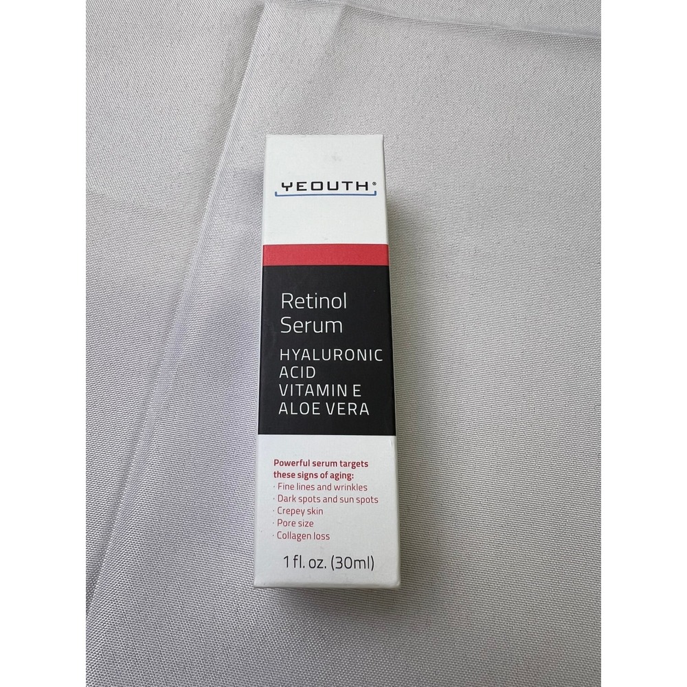 YEOUTH Retinol Serum 1oz Hyaluronic Acid Vitamin E Aloe Vera Anti-Aging Skincare